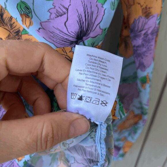 Veronica Beard Myrna Ruched Floral Tulle Top SZ 4 – Retail $348 - Picture 8 of 10